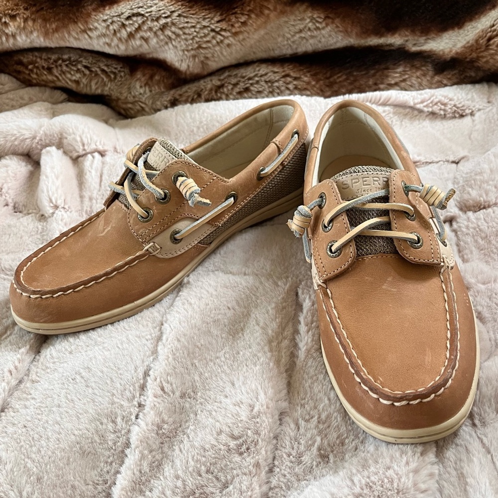 Sperry Women’s Songfish Boat Shoe Linen Oat - 8